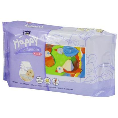 Фото Салфетки влажные HAPPY (Хеппи) с витамином Е для младенцев №64